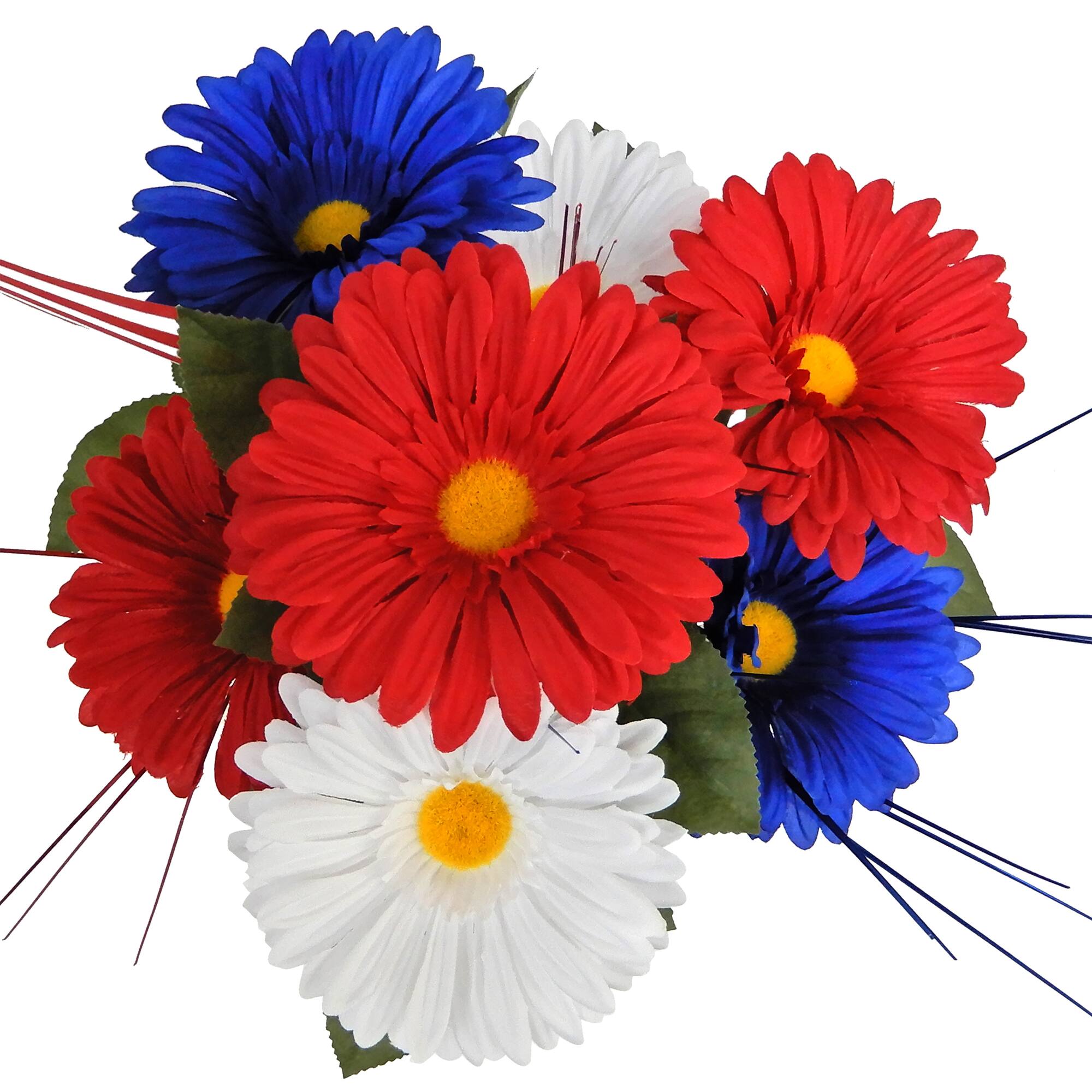 17.5" Daisy Mix with Flag Bush by Celebrate It™